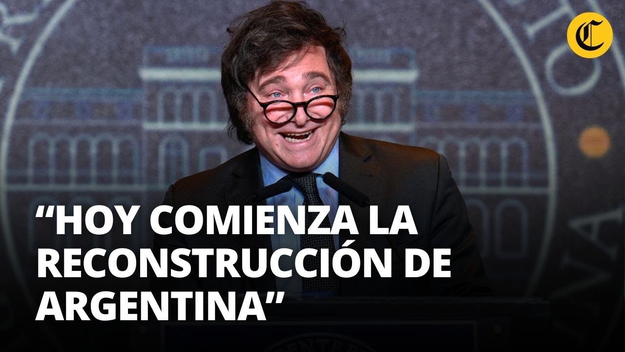 PRIMER DISCURSO De JAVIER MILEI Como PRESIDENTE ELECTO De La Argentina ...