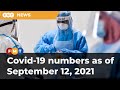 Covid-19 numbers as of September 12, 2021