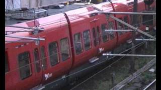 DSB S-tog SE1, SE2 og SA93 ved Røret nær Østerport Station 6. september 2004