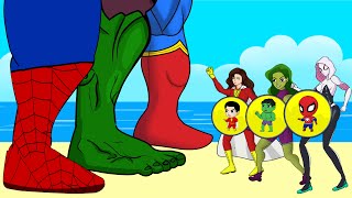 The Evolution of the Foot \u0026Team Hulk, Spiderman, Shazam: Evolution Mystery |SUPER EXCITING-FUN MOVIE