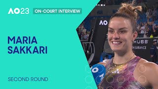 Maria Sakkari On-Court Interview | Australian Open 2023 Second