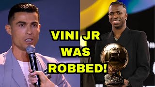 Cristiano Ronaldo: Vini Jr Deserved Ballon d'Or | It's Unfair Award