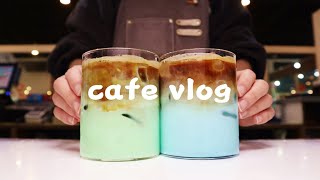 Eng) 2월의 마지막 일요일😆 | CAFE VLOG | ASMR | 카페 브이로그 | 카페 사장 | 카페 알바 | 음료제조영상 | Korea cafe | カフェブイログ