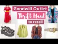 Small Goodwill Outlet Bins Vintage & Modern Thrift Haul to Resell on Poshmark & Ebay for Profit