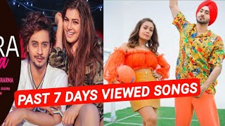 Past 7 Days Most Viewed Indian Hindi/Punjabi Songs on YouTube | Latest Songs Bollywood (21 may 2021)