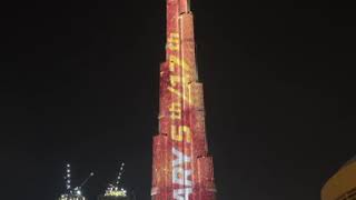 Dakar 2020 Promotion on Burj Khalifa الترويج لـ داكار ٢٠٢٠ على برج خليفة في دبي