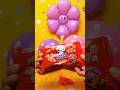 meletuskan balon dan menemukan biskuit hello panda | #jajanan #candy #balonwarnawarni #shorts