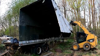 Cutting Up Trailers For Scrap $$$ / Cleaning A Yard - NNKH