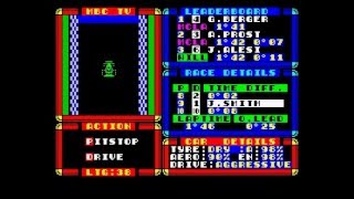 Gameplay: Grand Prix Challenge - ZX Spectrum - Challenge Software - 1992