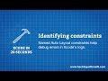 Xcode in 20 Seconds: Identifying constraints