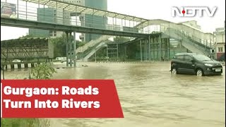 Gurgaon's Underpasses Submerged After Heavy Rain