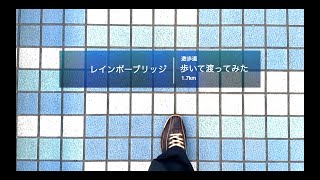 レインボーブリッジを歩いて渡ってみた !