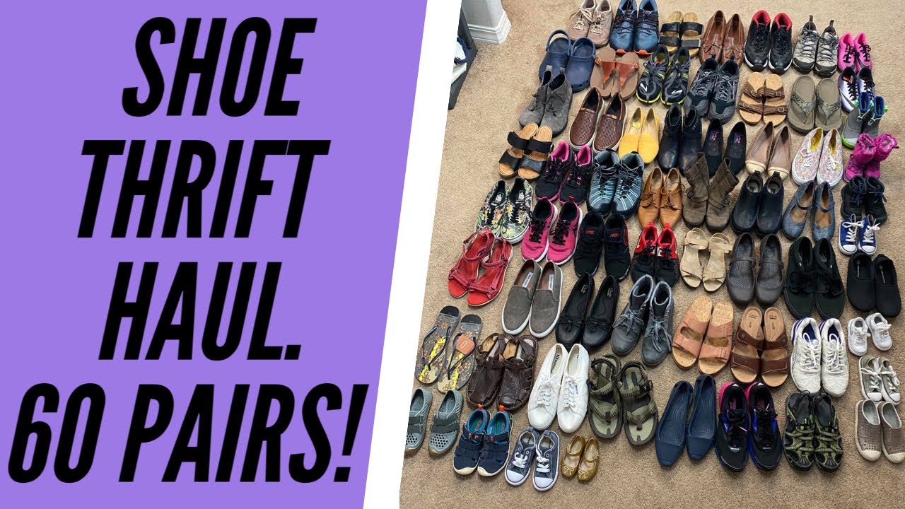 We Bought About 60 Pairs Of Shoes To Sell For Profit! - YouTube