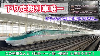 【少し寄り道】はやぶさ19号は仙台の次「盛岡」ではなく「一ノ関」に停まります！