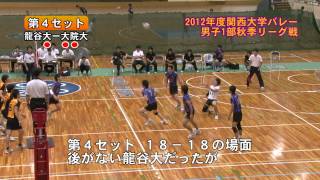 2012.9/16　関西大学バレーボール連盟秋季リーグ戦　男子1部第4節