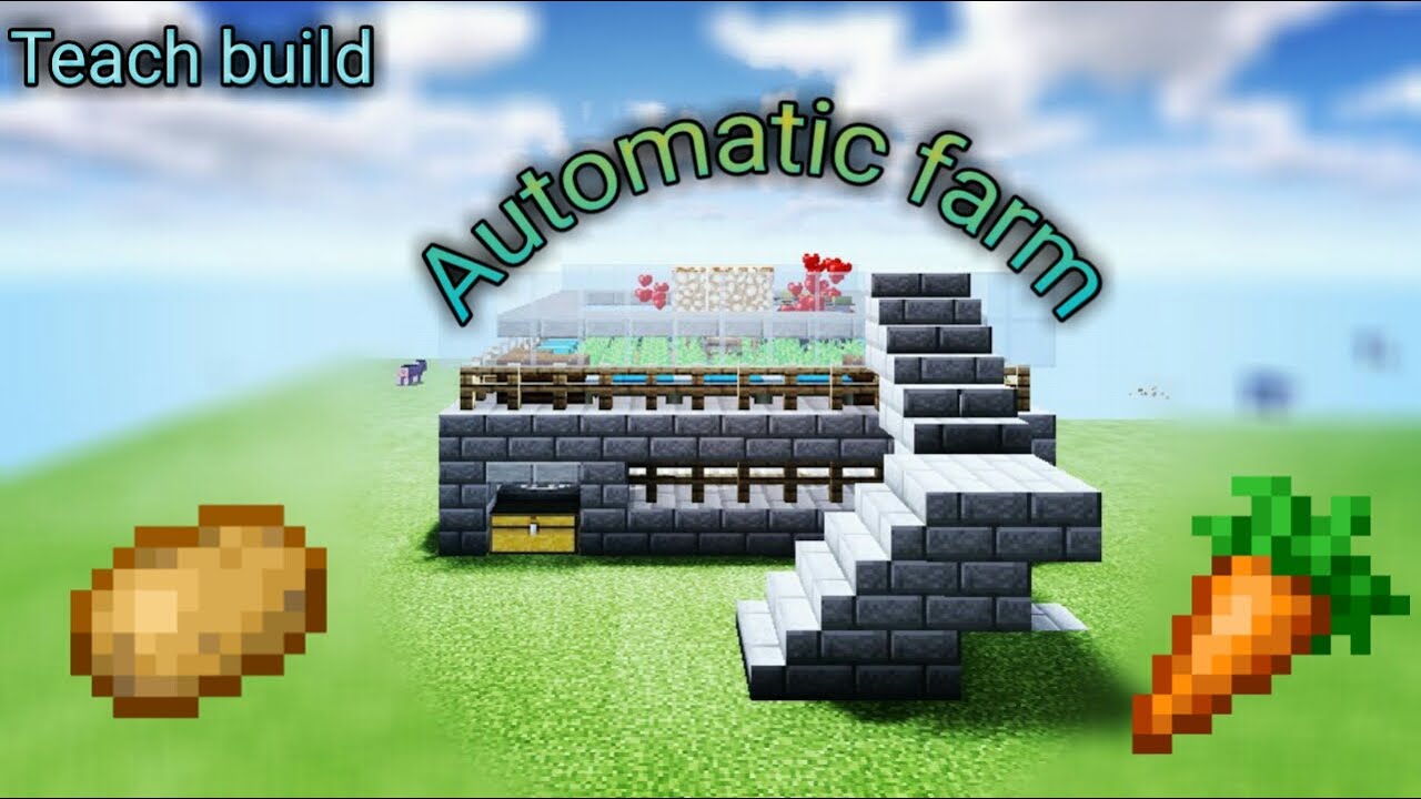 ёяпа Minecraft Automatic Farm Teach Build Ep 13 ёяпа Youtube