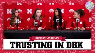 Nebraska Volleyball player press conference after introduction of Dani Busboom Kelly