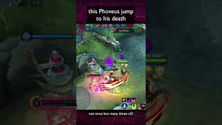 phoveus jumping to his death