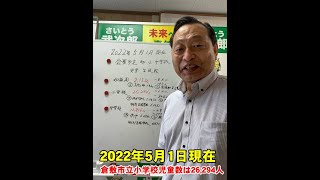 2022年5月1日現在の児童・生徒数【倉敷市議会議員】#Shorts