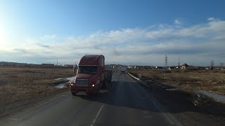 Выехал в рейс на запад, резко испортилась погода в Иркутской области!!!