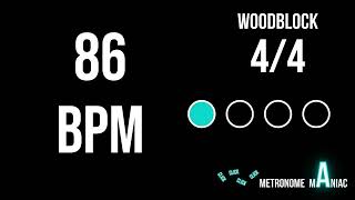 Metronome 86 BPM 4/4 - Woodblock