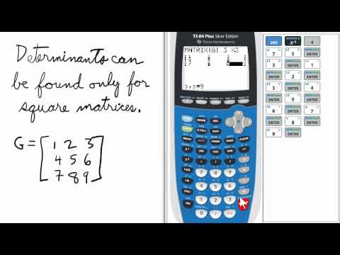 Matrix Determinant TI 84 Calculator Matrix Determinant TI 84 Calculator