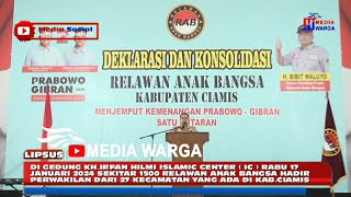 GEBYAR DEKLARASI SAMBUTAN KETUA UMUM RAB DI KABUPATEN CIAMIS