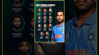 India's probable playing 11 for icc champions trophy 2025 ⚜️Subscribe 🕹️ For cricket