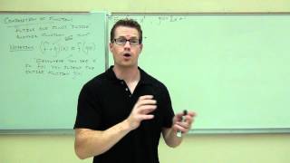 Intermediate Algebra Lecture 12.1:  Operations and Composition of Functions.