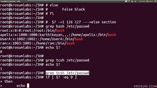 Shell Script Conditional statement - if else statement