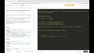 leetcode 2486. Append Characters to String to Make Subsequence - match chars