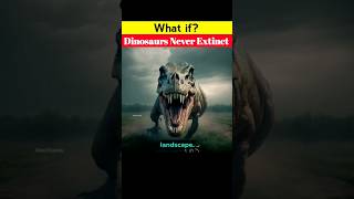 What if? Dinosaurs Never went Extinct 🤯🤯 #shorts #dinosaursextinction #whatif