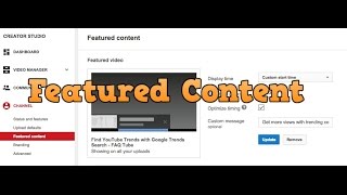 How to add featured content to your videos