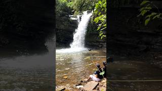 Soormane Falls 💦. Subscribe for more videos 📸🤗. #savorwander #travel #chikmagalur #jogfalls #love