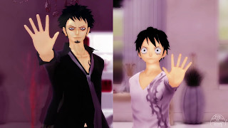 【MMD OnePiece】law&Luffy [BabyOneMoreTime]