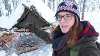 Building A Lean-To Shelter For Bug Out Location 3