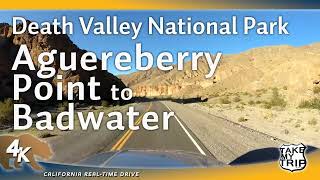 Death Valley: Nearly 7,000 Elevation Drop! Aguereberry Point to Badwater scenic drive in 4K