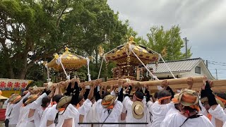 令和5年館山の祭り7（笠名・神輿館山神社宮入り）