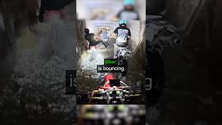 Biker Stuck in Tunel 😱