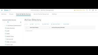 MSN - Cisco ISE 3.0 SE # 2.2 - Active Directory Integration