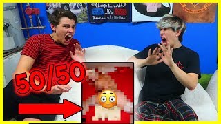 DISGUSTING REDDIT 50/50 CHALLENGE (scarring) | Colby Brock