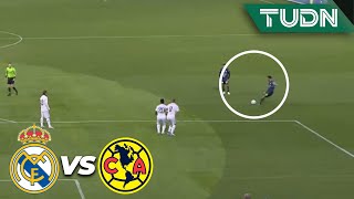 ¡Intentó sorprender! Layún a tiro libre | Real Madrid 1-1 América | Amistoso Internacional | TUDN
