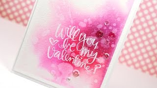 Watercolor Valentine's Day Card – Make a Card Monday #267