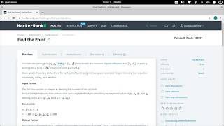 Find the point | | hackerrank math solution with python