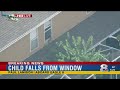 Child injured after falling from second floor window in Riverview