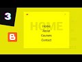 How To Add A Full Screen Navigation Menu To Your Blogger Website