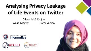 Analysing Privacy Leakage of Life Events on Twitter - WebSci 2020