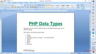 PHP Data Type String हिंदी | PART - 2