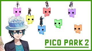 【＃アルジャン】協力して進むパズルゲー：バブルケーキ【PICO PARK 2】