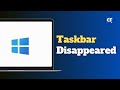 How to Fix Taskbar Disappeared or Missing on Windows 11